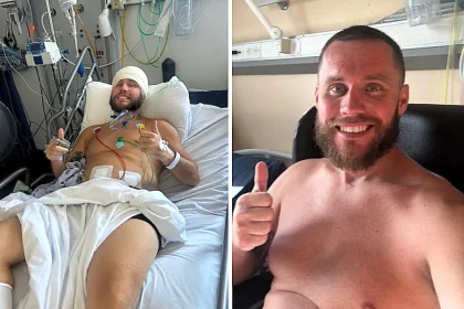 Man’s stomach pain leads to shocking brain tumour diagnosis after hospital collapse. His survival story, surgery and mystery illness raise powerful awareness and hope.
