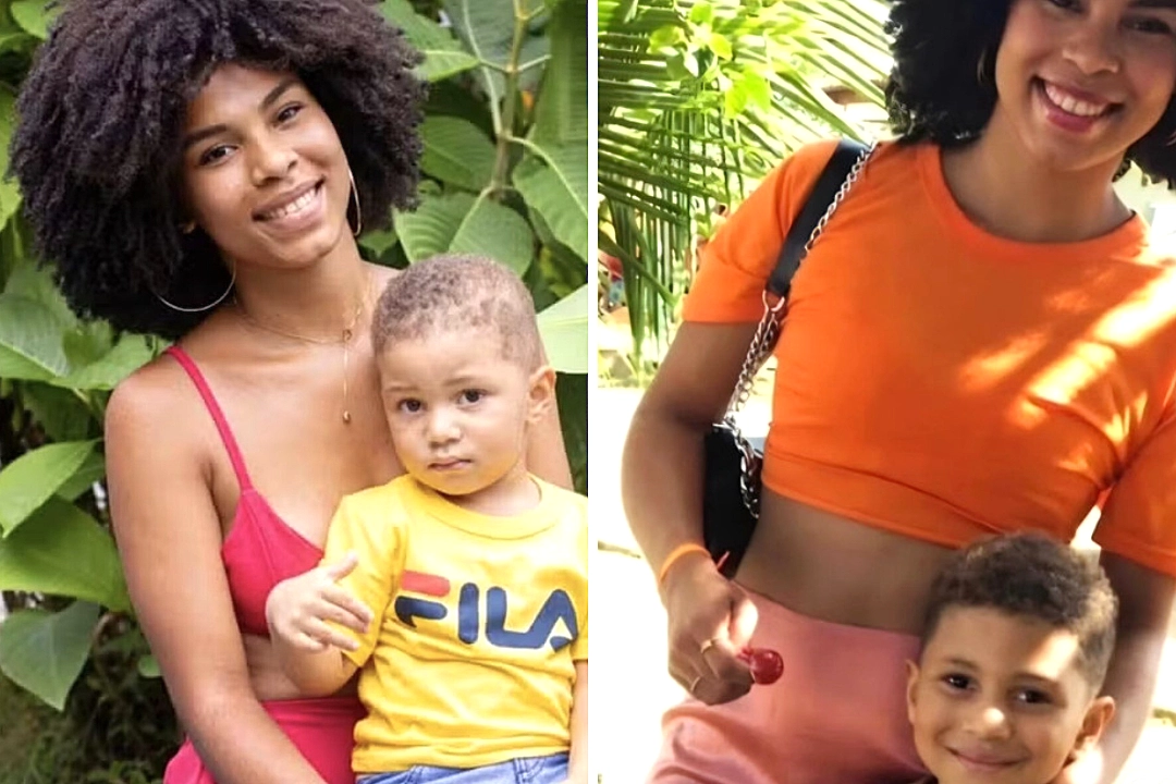 A beauty queen and her young son were fatally stabbed in an alleged attack by a neighbour, who later took his own life, leaving a community in shock and mourning.