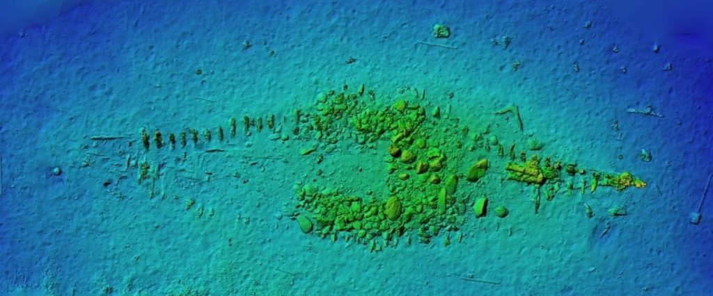 A shipwreck graveyard spanning more than 2,600 years has been discovered off a Greek island - with five ancient wrecks and dozens of artefacts found buried beneath the sea.