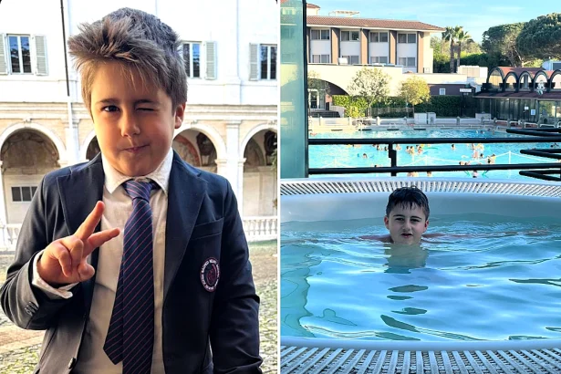 A seven-year-old boy died after being trapped in a swimming pool suction duct with no protective grate at an Italian wellness retreat where he was celebrating his birthday.