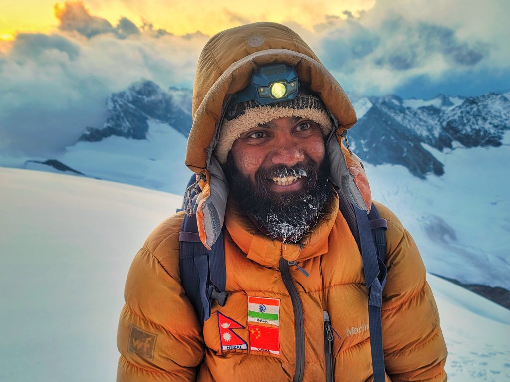 A mountaineer who scaled more than 30 peaks lost his finger on Everest after removing his glove for just four minutes in -35C conditions - and says the psychological toll was harder than the amputation.