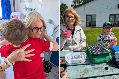 A grandmother has been left with life-changing brain damage after the common cold sore virus she had carried since childhood suddenly triggered deadly brain inflammation out of nowhere.