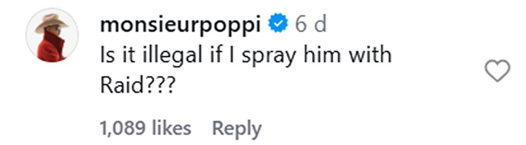 Social media comment on the post of A man stunned commuters by wearing a transparent jacket filled with live cockroaches on the New York City subway. The bizarre video has been viewed 2.6 million times online.