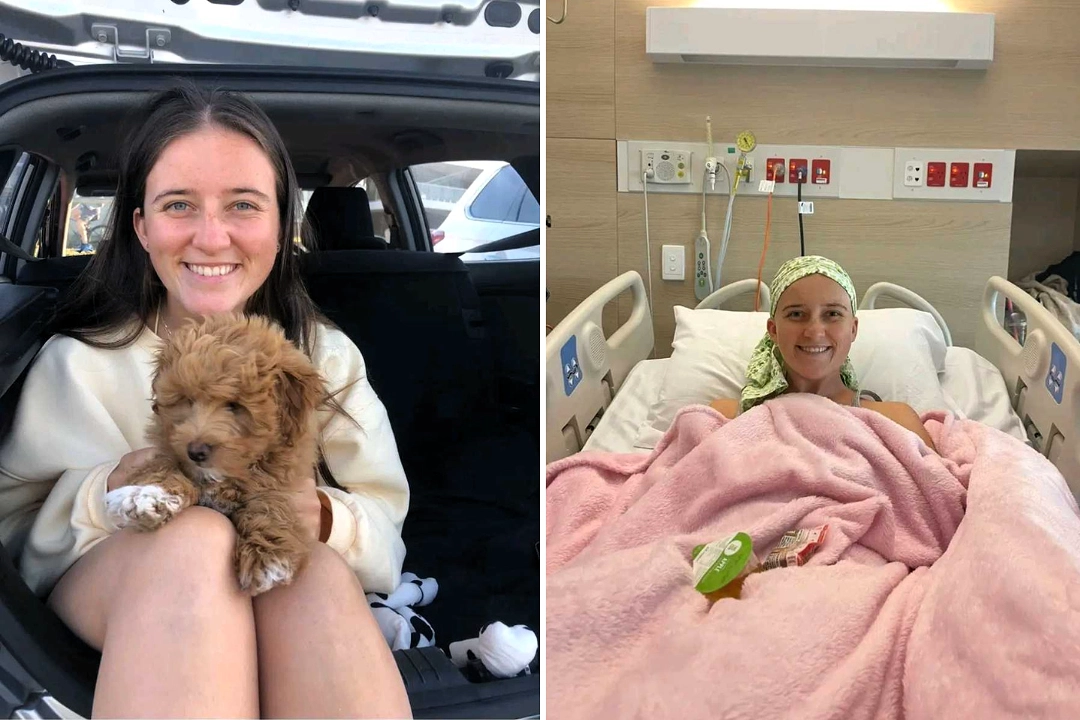 Phoebe Jablonski thought her shoulder pain was a sports injury. Doctors found a 13.5cm tumour and diagnosed stage 4 cancer at 21 - but one drink of alcohol was her first clue.