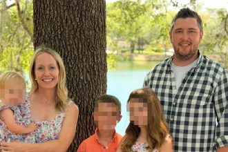 Delta Airlines captain Justin Westbrooks, a father of four, was killed when his vintage aircraft crashed near a Florida airport, leaving his wife to raise their children alone.