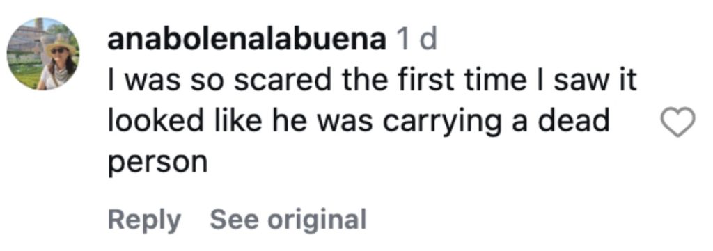 Social media comment on the post of A mannequin was spotted sleeping on a mattress being towed down a busy Spanish motorway. The bizarre advertising stunt went viral and left drivers in stitches on the road.