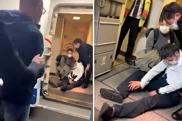 Two drunk aviation bosses who forced their way onto a plane and upgraded themselves to first class have been sacked and removed from the Communist Party after a cover-up lasting nearly two years.