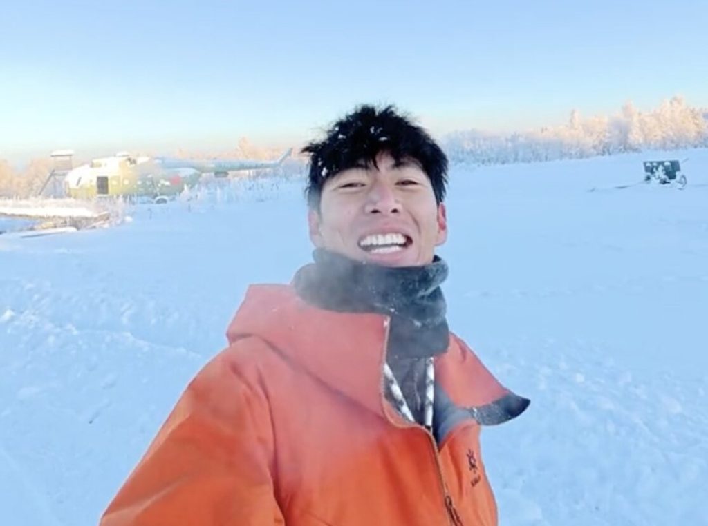 Extreme sports influencer entered a terrifying death spin after a mid-air collision during a skydive - but survived by plunging into a lake in a miraculous last-second escape.