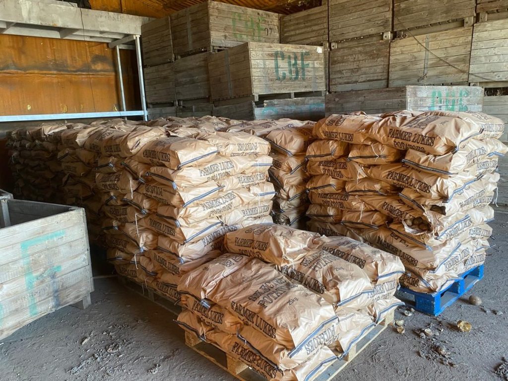 A Cambridgeshire farmer is racing to donate 12 tonnes of potatoes to food banks after a fish and chip shop cancelled his order at the last minute, leaving him with rotting stock.