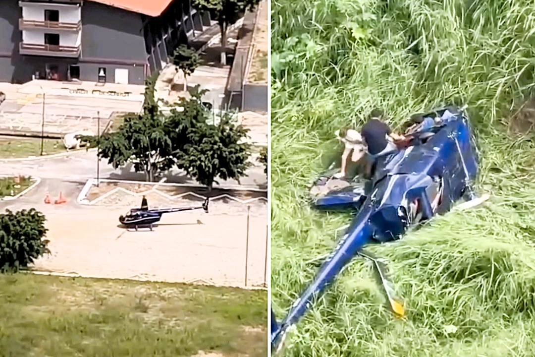 A helicopter crashed in Brazil shortly after takeoff with a family on board, after the pilot was found to be flying without a licence and with an expired medical certificate.