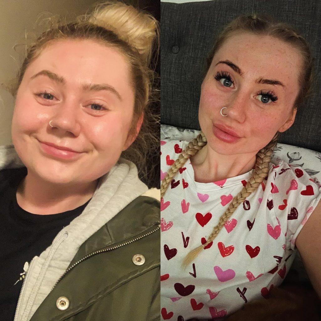 A woman who was humiliated after getting stuck on a fairground ride because she was too big has shed 11 stone and now wears a size eight - but friends no longer recognise her.