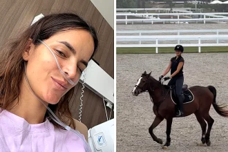 Beauty influencer Carolina Braedt broke three ribs after horror horse riding fall from her steed Igor - the 350k follower star calls the scary tumble an occupational hazard.