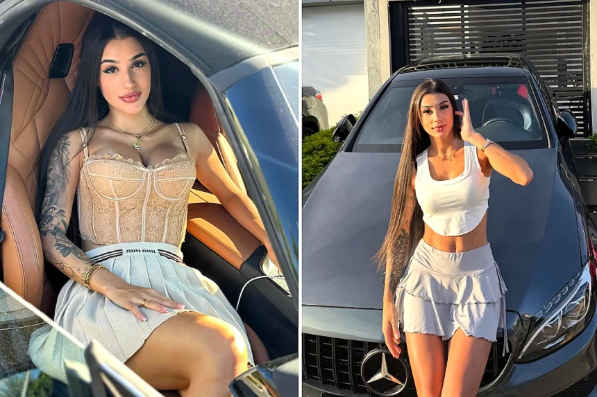 Brazilian influencer Bia Miranda faces £14,800 in compensation after fleeing a Porsche crash scene, while her ex-boyfriend faces attempted murder charges over the collision.