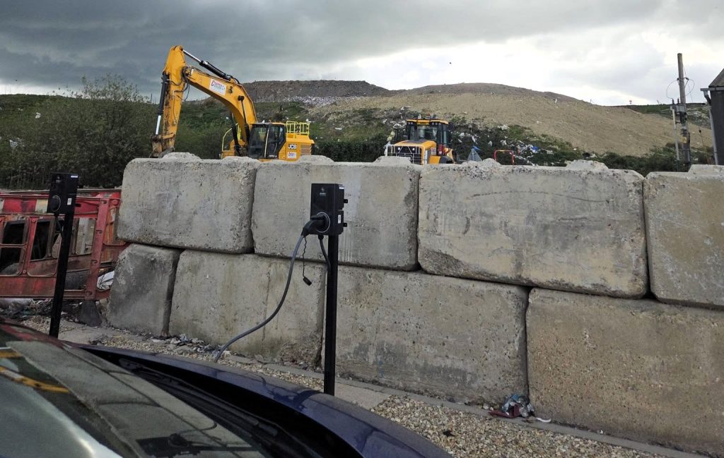 Five newborn kittens were found in a crusher on a landfill site just before it was switched back on. Workers spotted the tiny cats whose eyes had not yet opened and saved them.