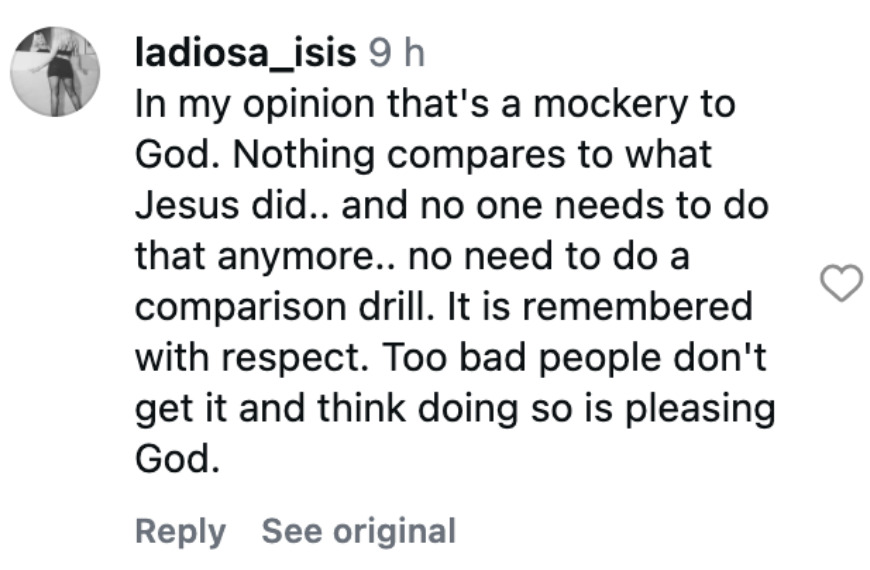 Social media comment on the post of Dozens of shirtless men carry prickly cacti on their bare backs in Mexico's striking Good Friday Nopal Procession - an act of faith symbolising sacrifice and redemption.