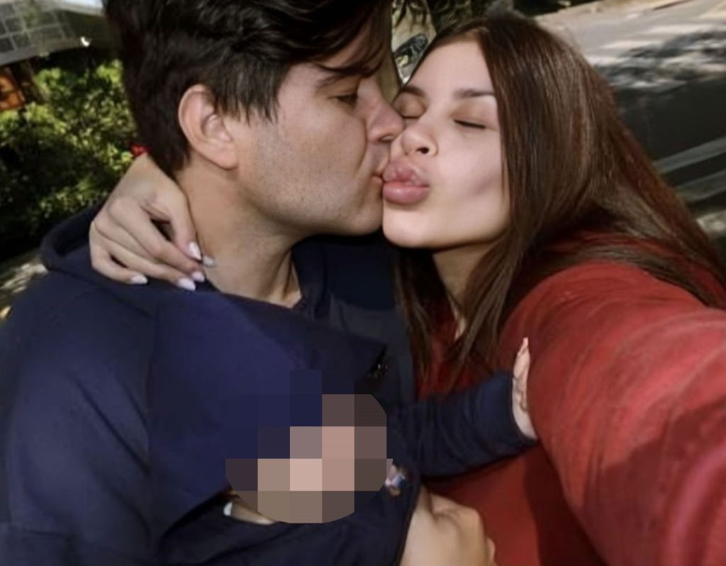 The husband of murdered beauty queen Carolina Flores Gomez allegedly told police he tried to breastfeed their baby from her body after she was shot dead.