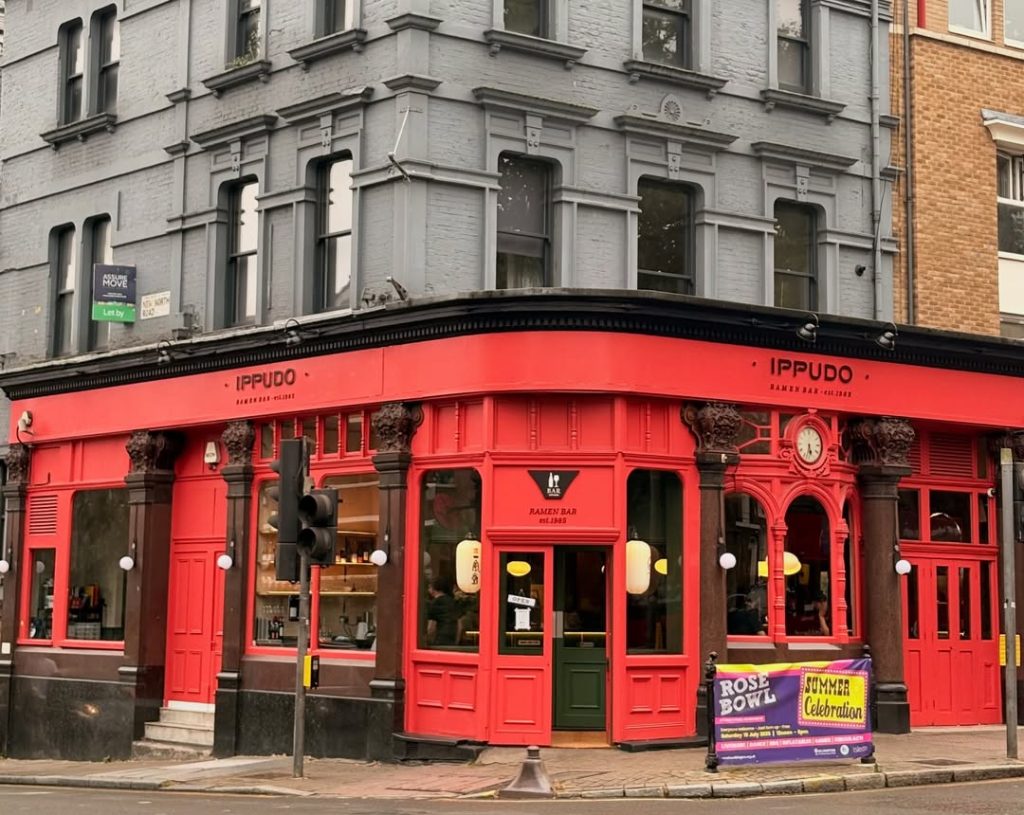 An Audi ploughed into a popular London ramen restaurant late at night, injuring a woman and forcing Ippudo on Essex Road to close after the car caved in the entire front wall.
