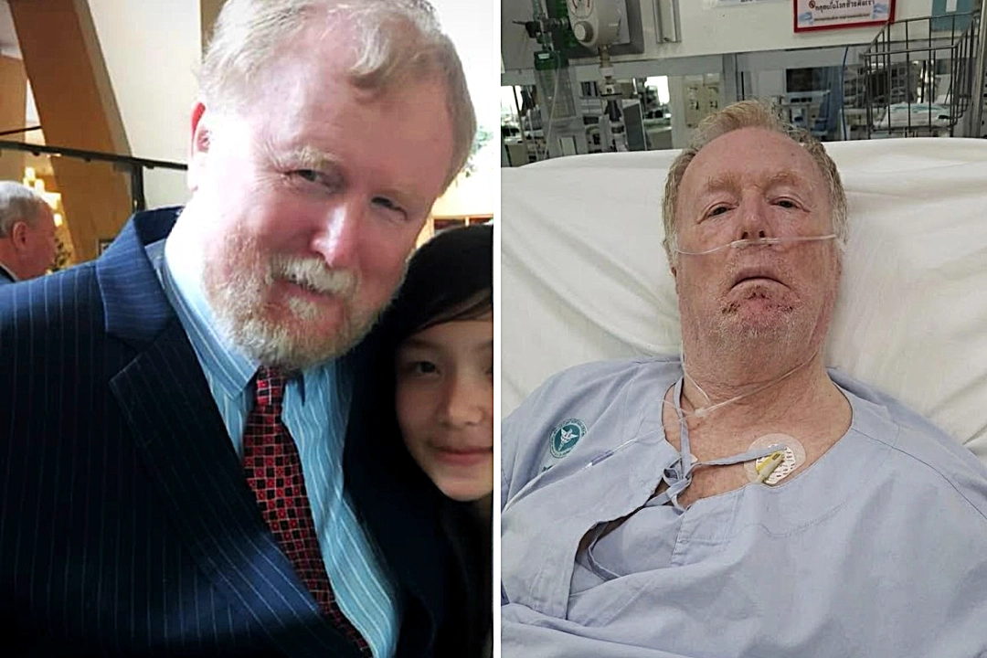 A retired British pilot is stranded in Thailand after a severe stroke, with his family racing to raise £35,000 for a life-saving medical flight home before it’s too late.