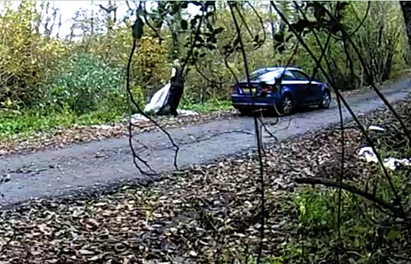 A Welsh flytipper caught on hidden camera dumping waste multiple times near a rural road has been fined over £5,000 after investigators traced his blue BMW to his front door.