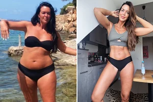 An Austrian TV presenter shed 8.5st in 20 months without pills or injections - and became a double bodybuilding champion at 46.