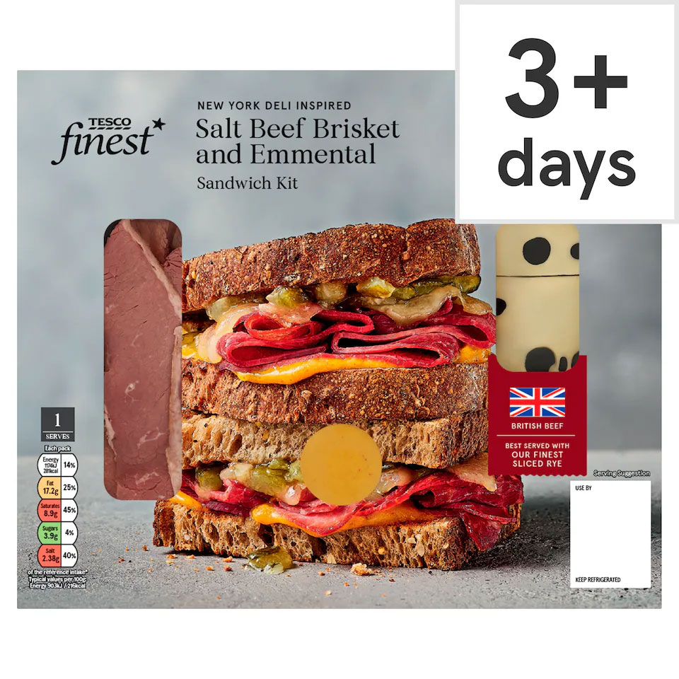 Tesco has launched new gourmet sandwich kits under its Finest range - but shoppers are baffled after discovering the packs don't actually include bread or salad.