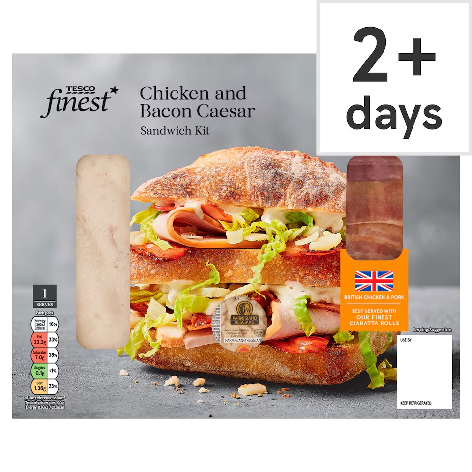 Tesco has launched new gourmet sandwich kits under its Finest range - but shoppers are baffled after discovering the packs don't actually include bread or salad.
