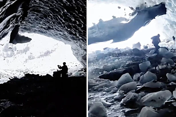 A tourist was crushed by a massive block of falling ice inside a glacier cave in Tibet, prompting authorities to close the site while investigations into safety protocols begin.