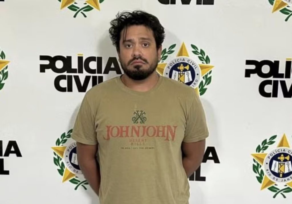 A Brazilian beauty queen was allegedly pushed from a 13th-floor balcony by her jealous boyfriend, who was later found dead in police custody after being arrested for femicide.