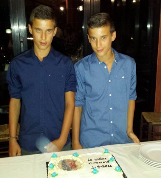 Twin brothers died together in Italy after one was electrocuted by a 20,000-volt wire and the other suffered the same fate trying to save him, found lying in an embrace in a field.