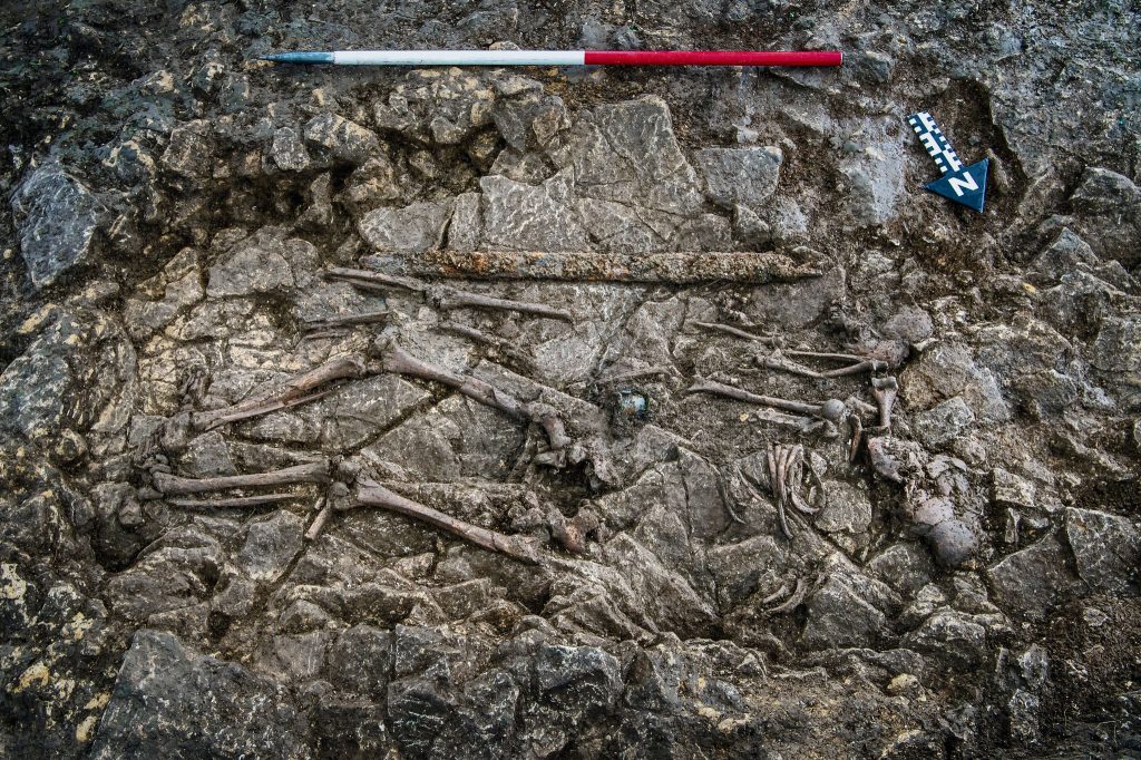 DNA tests have confirmed two Anglo-Saxon children buried side by side 1,500 years ago were siblings, with the girl carefully positioned facing her younger brother in a touching farewell.