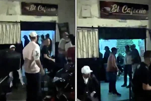 Two gunmen stormed a Colombian bar and opened fire on customers, killing two men and injuring six others in a suspected Gulf Clan-linked massacre in the town of Yarumal.