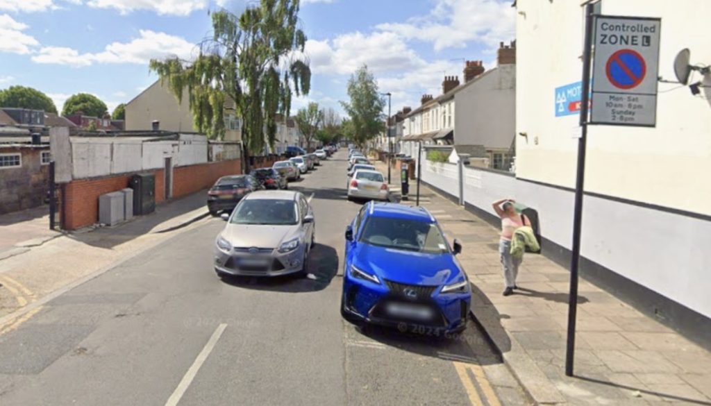 Shocking footage captures a hooded man lunging at a victim with a large knife on a quiet Southall street, as police appeal for witnesses following the terrifying clash.