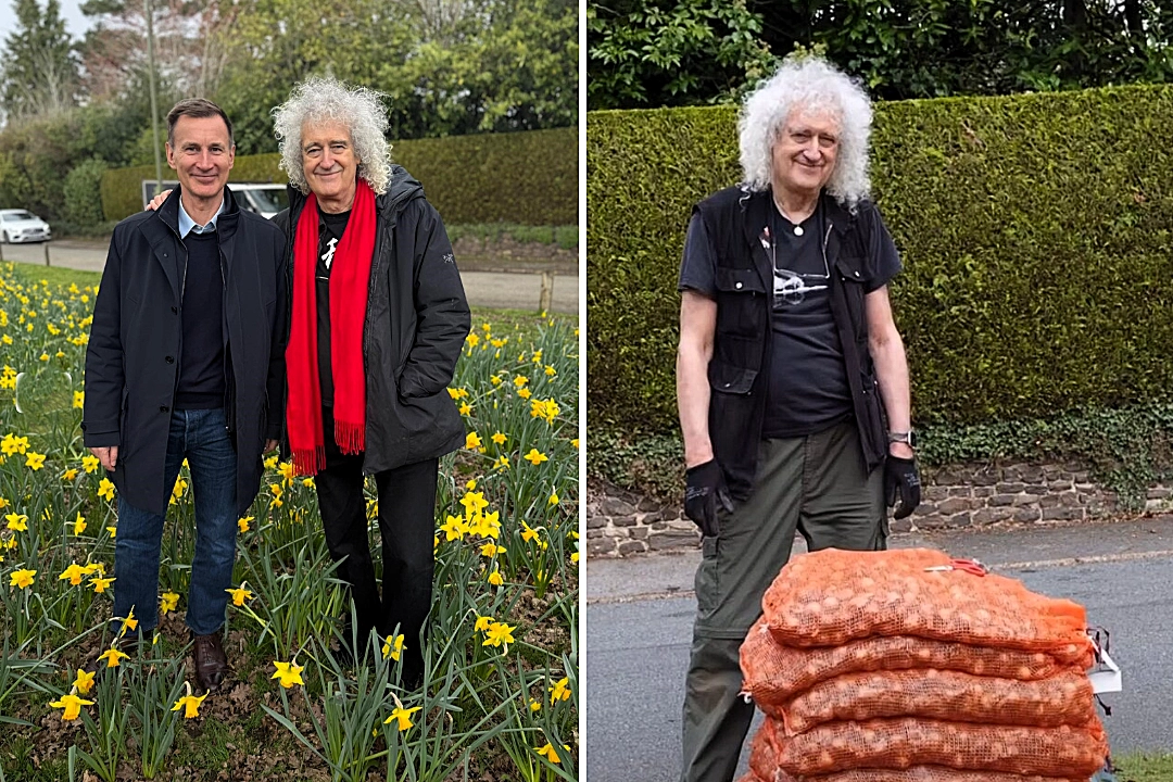 Queen guitarist Brian May was left baffled after his offer to plant daffodils on his Surrey village green was rejected by councillors who claimed the flowers could block drivers' views.