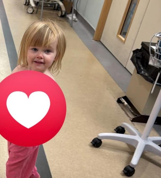 Parents reveal a stuffy nose or warm day could kill their three-year-old daughter Amelia instantly - now they face a £4,500 private surgery bill to remove her enlarged tonsils.