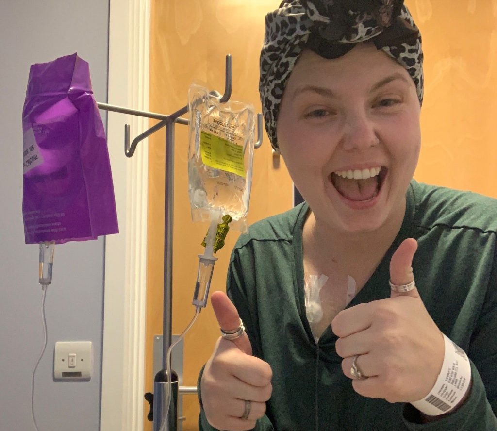 A mum diagnosed with colon cancer says doctors dismissed her early warning signs as piles after giving birth - and is now urging others to push for answers if something feels wrong.