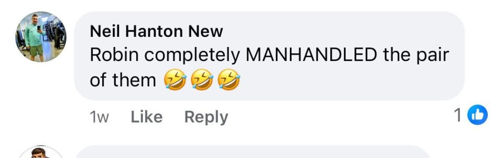 A comedian is hailed a hero after bravely stepping in to stop a violent street fight in Newcastle, restraining the attacker as shocked crowds looked on.