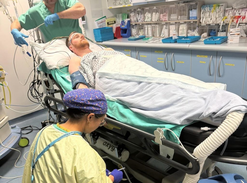 A man paralysed in a horror cycling crash just six weeks after meeting his girlfriend on a dating app has revealed she never left his side - and they are now engaged.