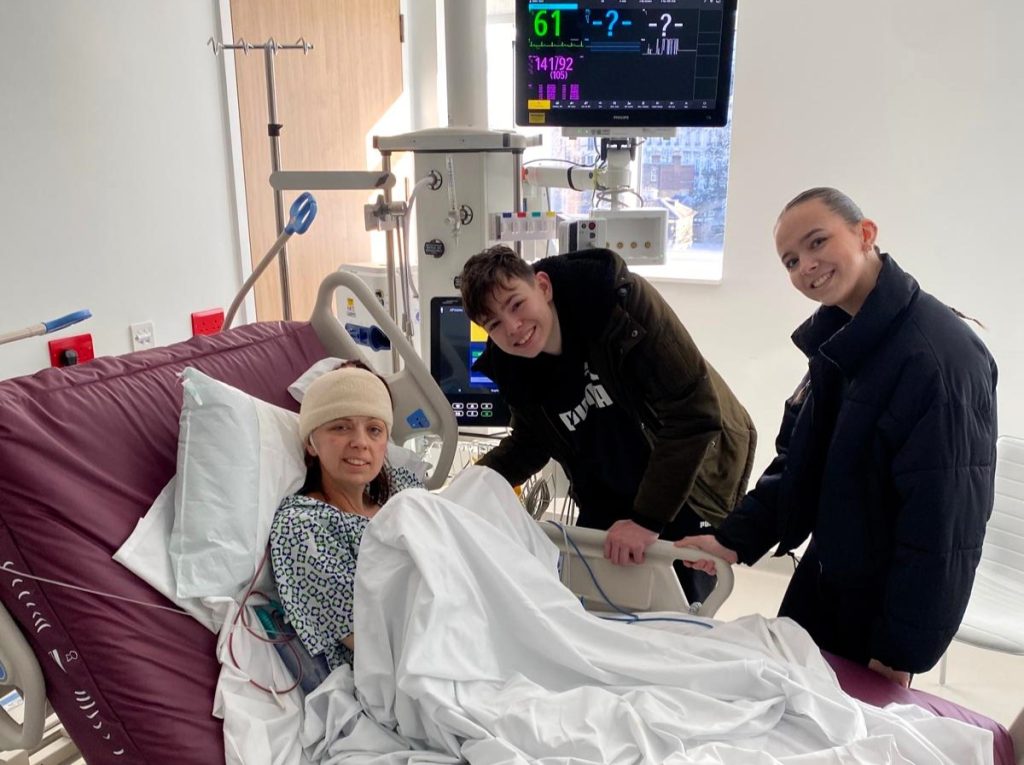 A mum diagnosed with a brain tumour who feared missing her children grow up says a groundbreaking new NHS drug has given her her future back.