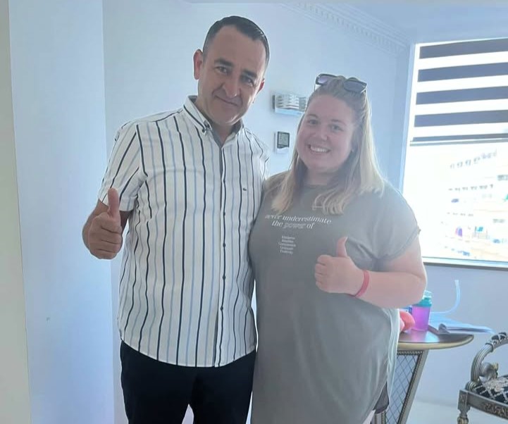 Teacher Becka Gill lost 10st 2lbs after sobbing in the shower and suffering street abuse - how a gastric sleeve and Mounjaro jab transformed her body and confidence.