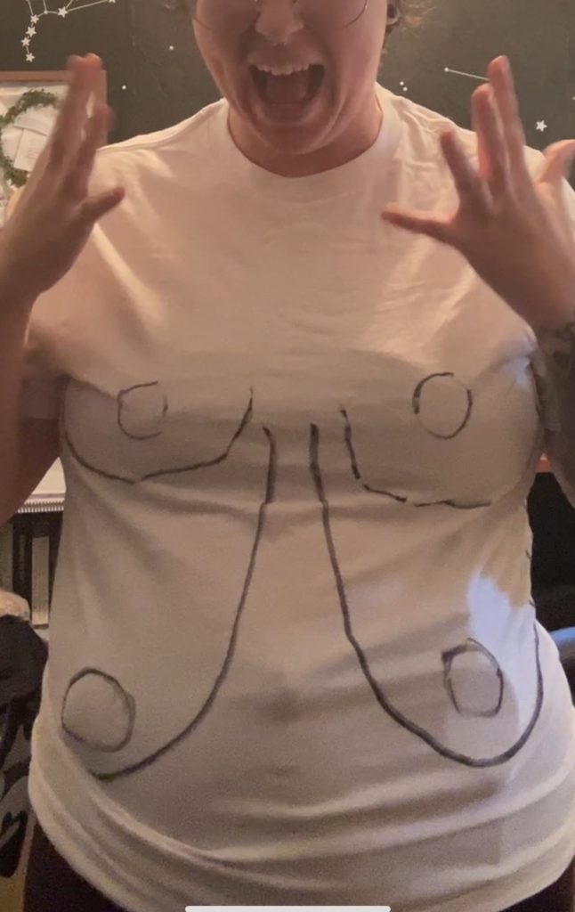 Mum Cameron Light spent £10,000 on a breast reduction removing 4.5lbs of tissue from her 40G chest - and says she could finally breathe the moment she woke from surgery.