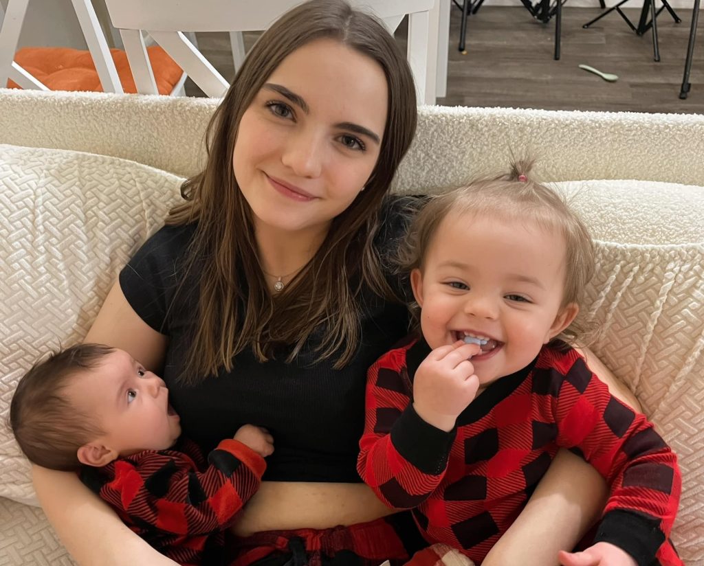 A teen mum who had three babies by 19 turned hateful comments into motivation - and jokes her 40s are going to be lit while her friends are still raising kids.