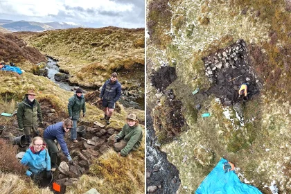Archaeologists have unearthed a 200-year-old illegal whisky still hidden in a remote Scottish gully, with a rare piece of copper equipment suggesting smugglers fled in a hurry.