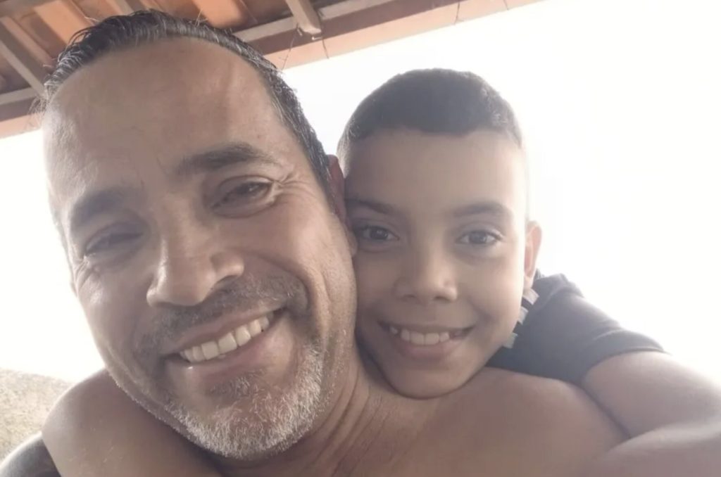 An 11-year-old boy was killed when an unsecured goalpost toppled onto him as he played on a football pitch in Brazil while his father packed away equipment after an amateur match.