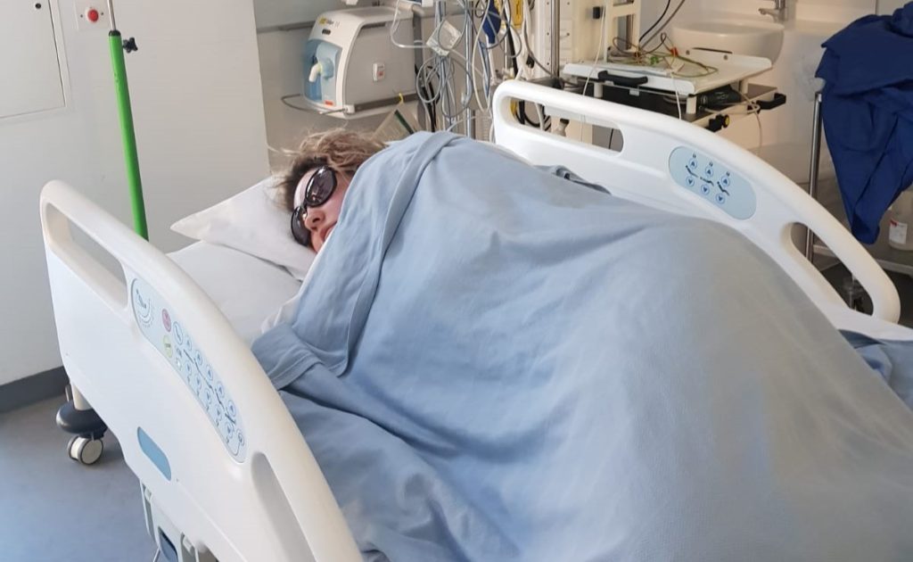A British woman discovered a cancerous brain tumour after a routine MRI following a car accident - and says the crash may have saved her life.