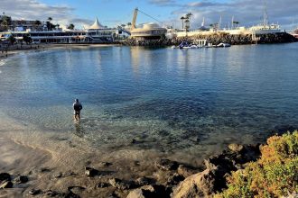 Brit holiday hotspot La Pinta beach in Costa Adeje, Tenerife closed again to swimmers after dangerous enterococci bacteria levels detected in water samples.