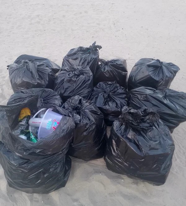 Brits branded "scum" after Weymouth Beach left covered in dirty nappies, booze cans and plastic toys during Bank Holiday heatwave as temperatures soared to 33C.