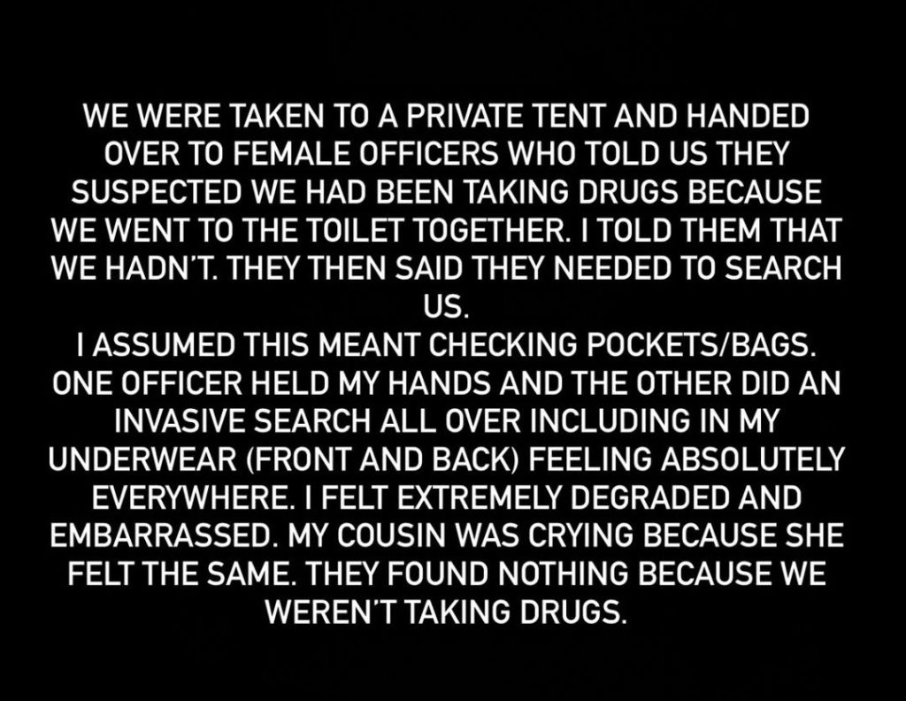 DJ Hannah Laing, 31, says she was left 'degraded' after German cops strip-searched her at a Munich festival for sharing a portaloo with her cousin.