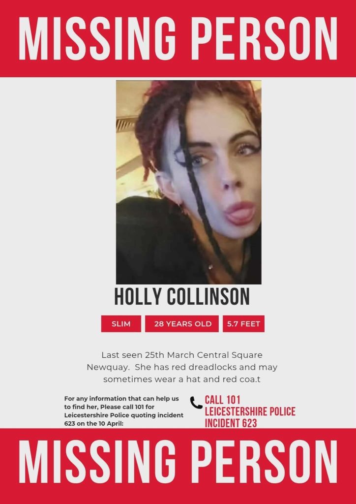 A British family is desperately searching for Holly Collinson, 29, missing for six weeks after last being seen in Newquay in March, with police believing she may still be in Cornwall.
