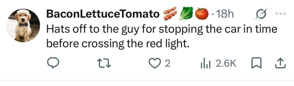 Social media comment on the post of Driver brutally beaten in a shocking road rage attack at Piccadilly Circus - as his car rolls dangerously down the street towards a busy crossing.
