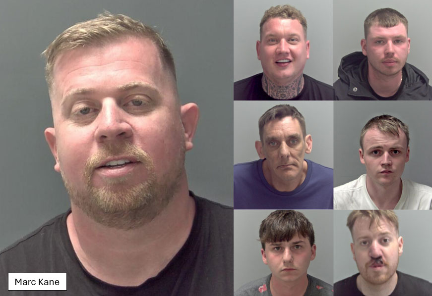 Drug dealer Marc Kane, 43, jailed for 10 years after Hot Fuzz-style getaway and hiding in shed following £1.3m cocaine bust in Gorleston by Norfolk Police.